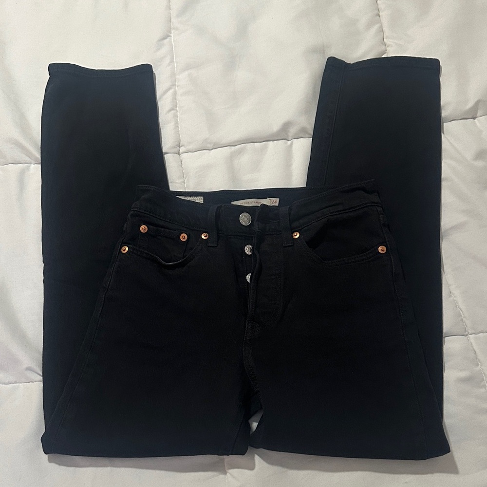 Levi's wedgie straight black Women's Jeans